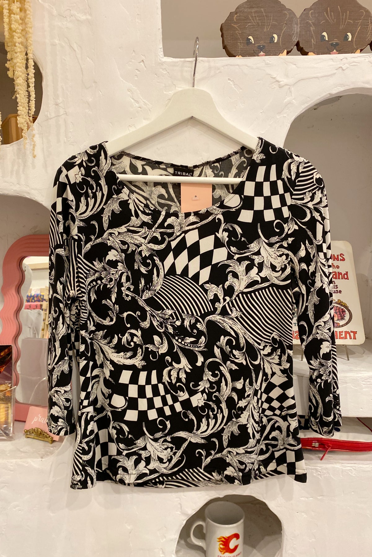 Bold Monochrome Patterned Shirt