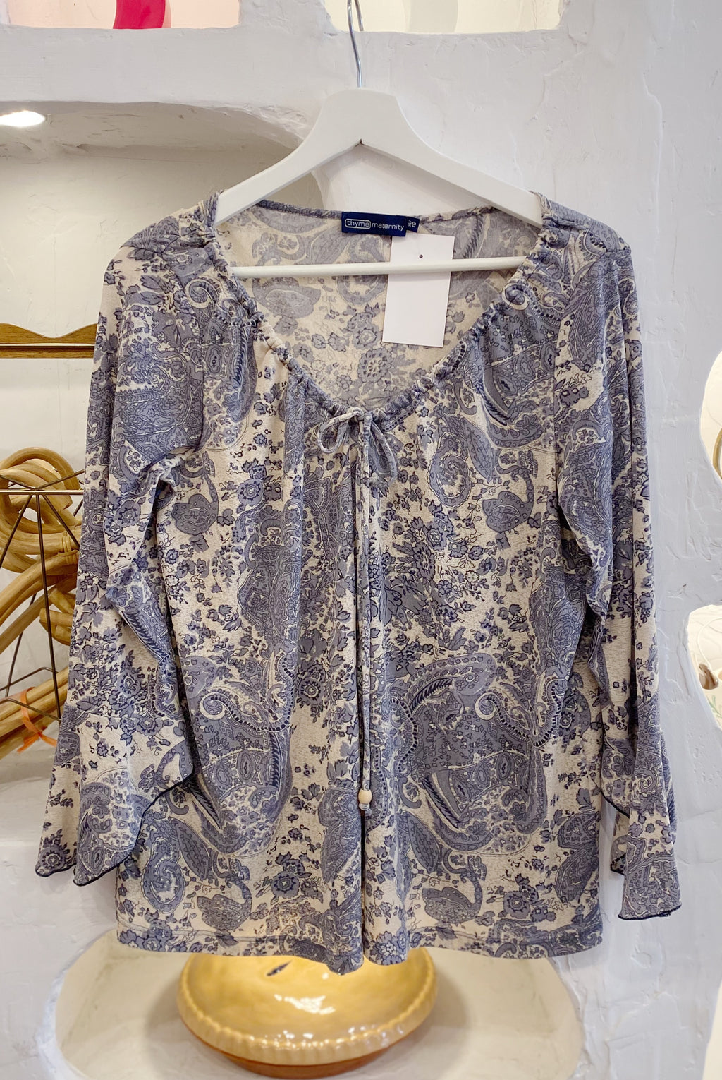 Y2K Paisley Top