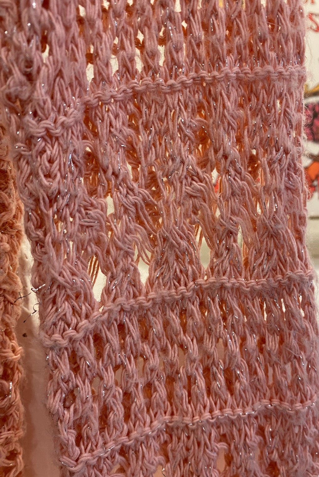Crochet Cardigan with Ribbon Ties