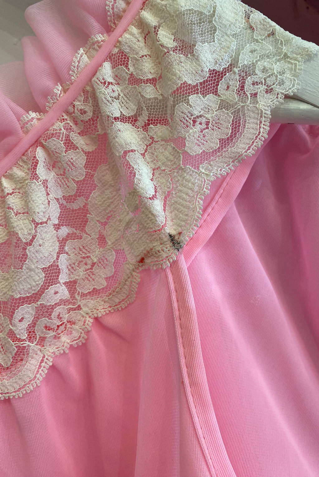 Vintage Pink Chiffon Lingerie Set