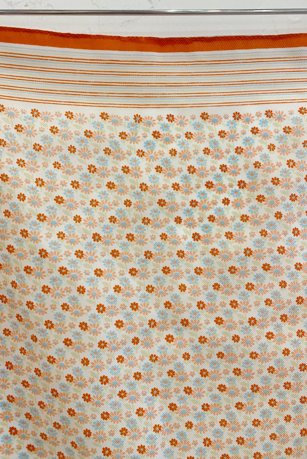 Vintage Italian Square Floral Scarf