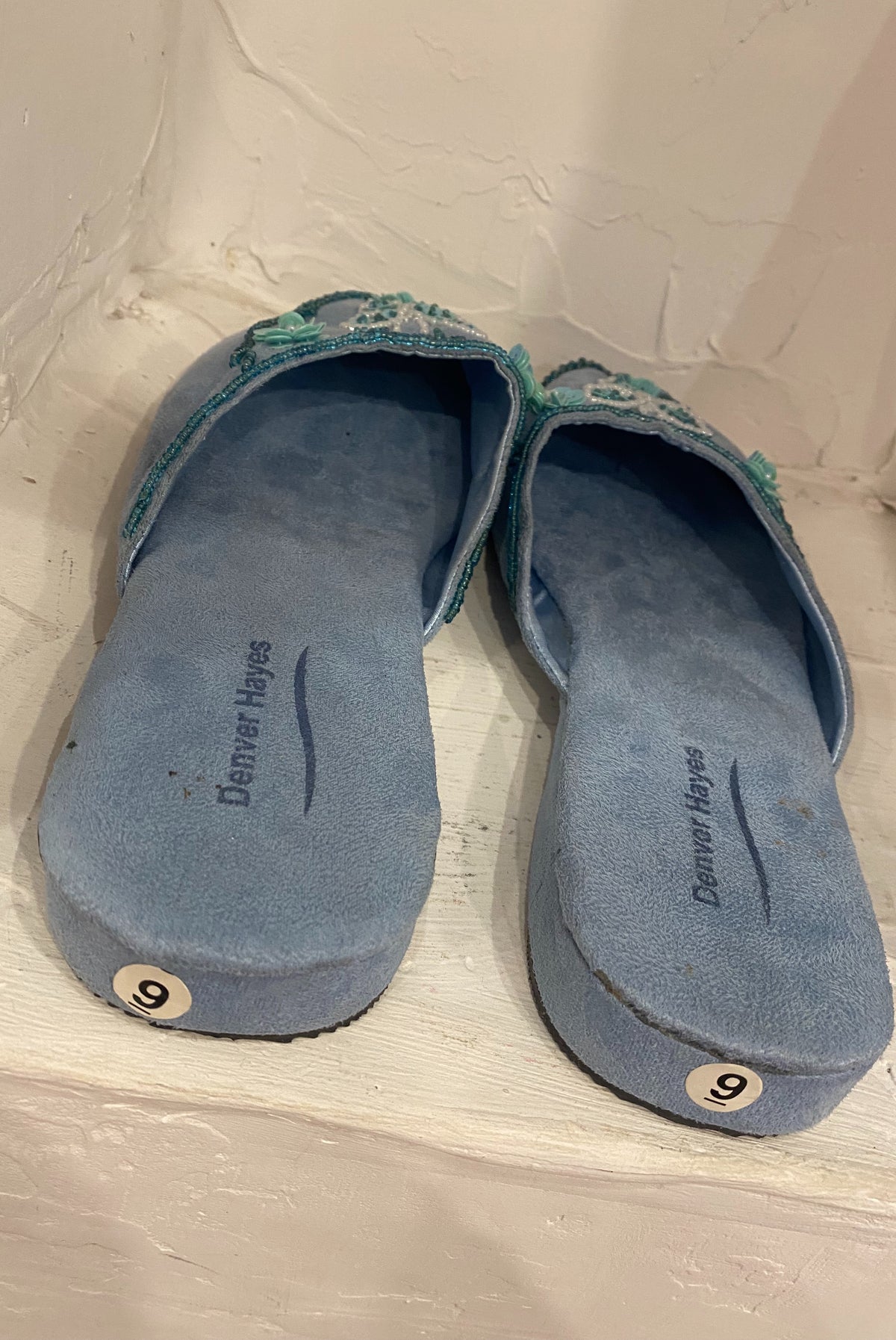 Y2K Beaded Butterfly Slippers