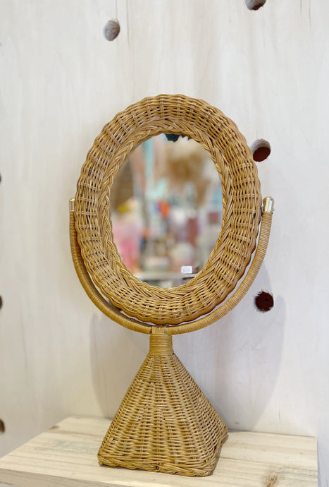 Rattan Vanity Mirror