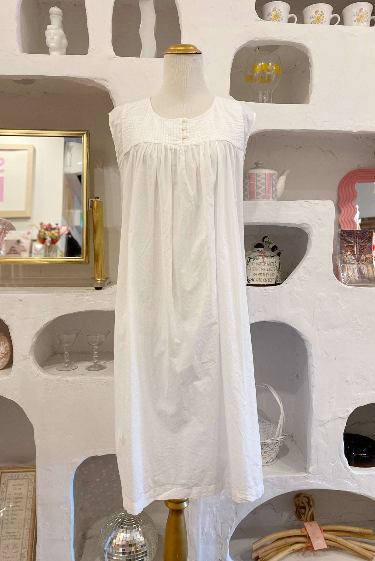 White Cotton April Cornell Nightdress