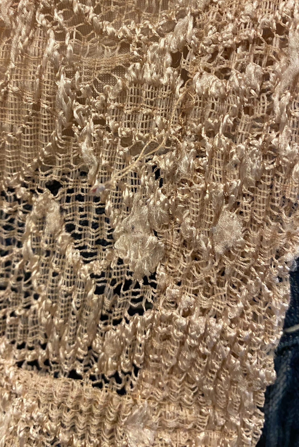 Ombré Sheer Lace Button Up