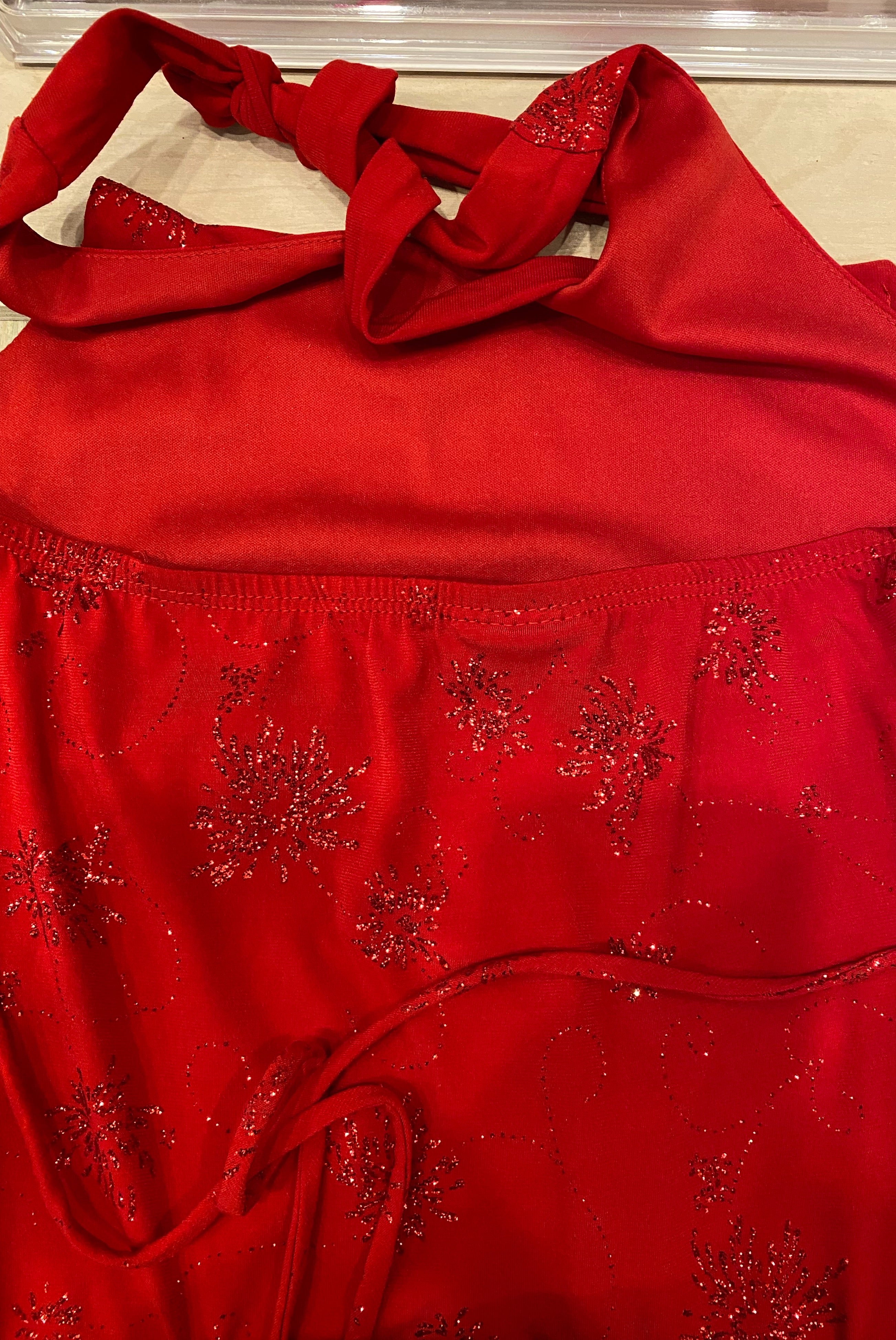 Glitter Halter Dress
