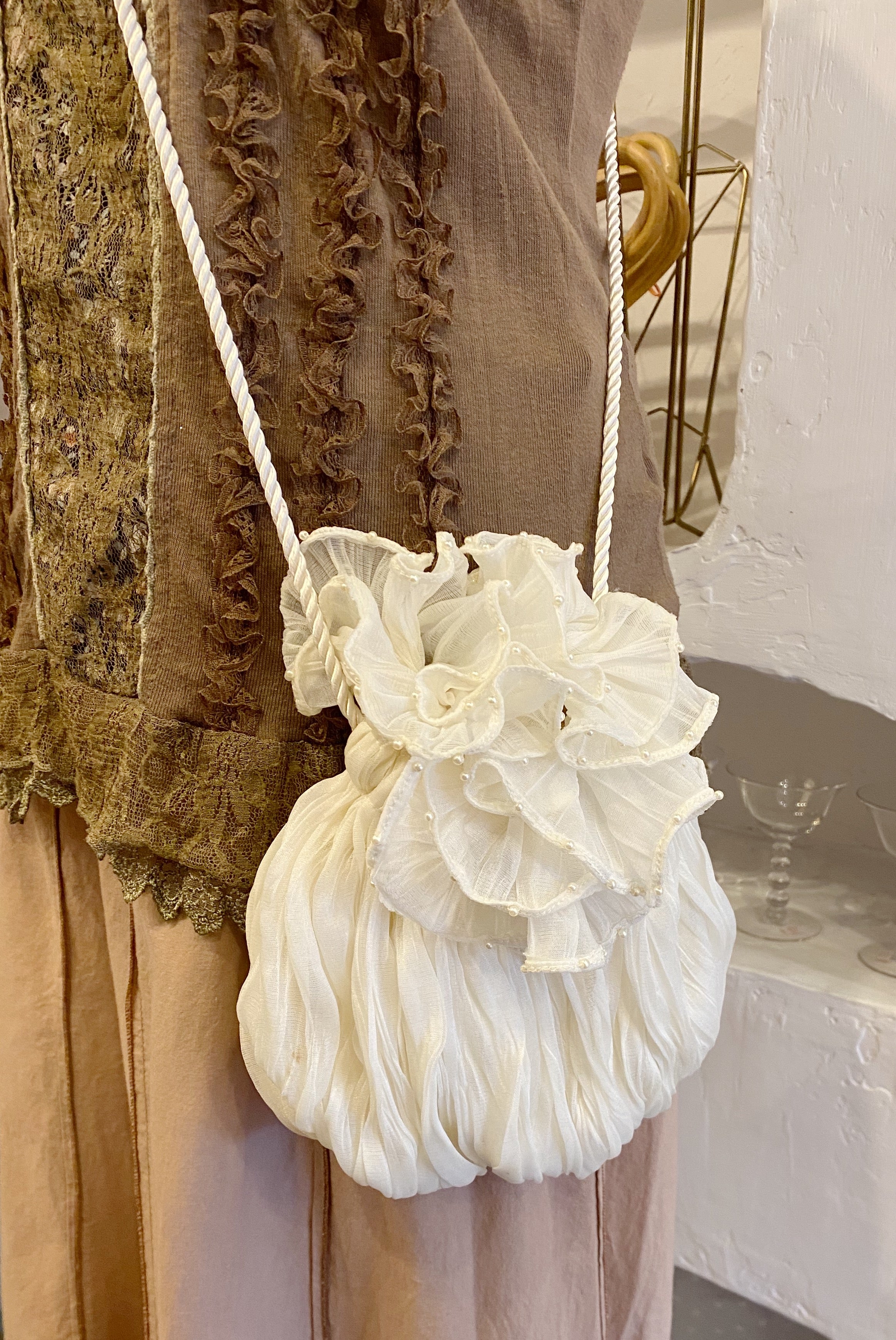 Ruffle Evening Bag