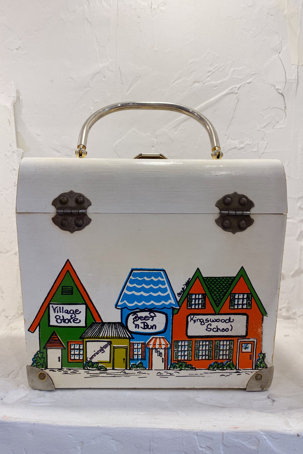 Hand Painted Wooden Box Purse