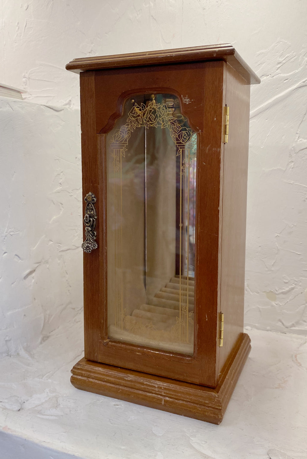 Jewelry Armoire with Necklace Carousel