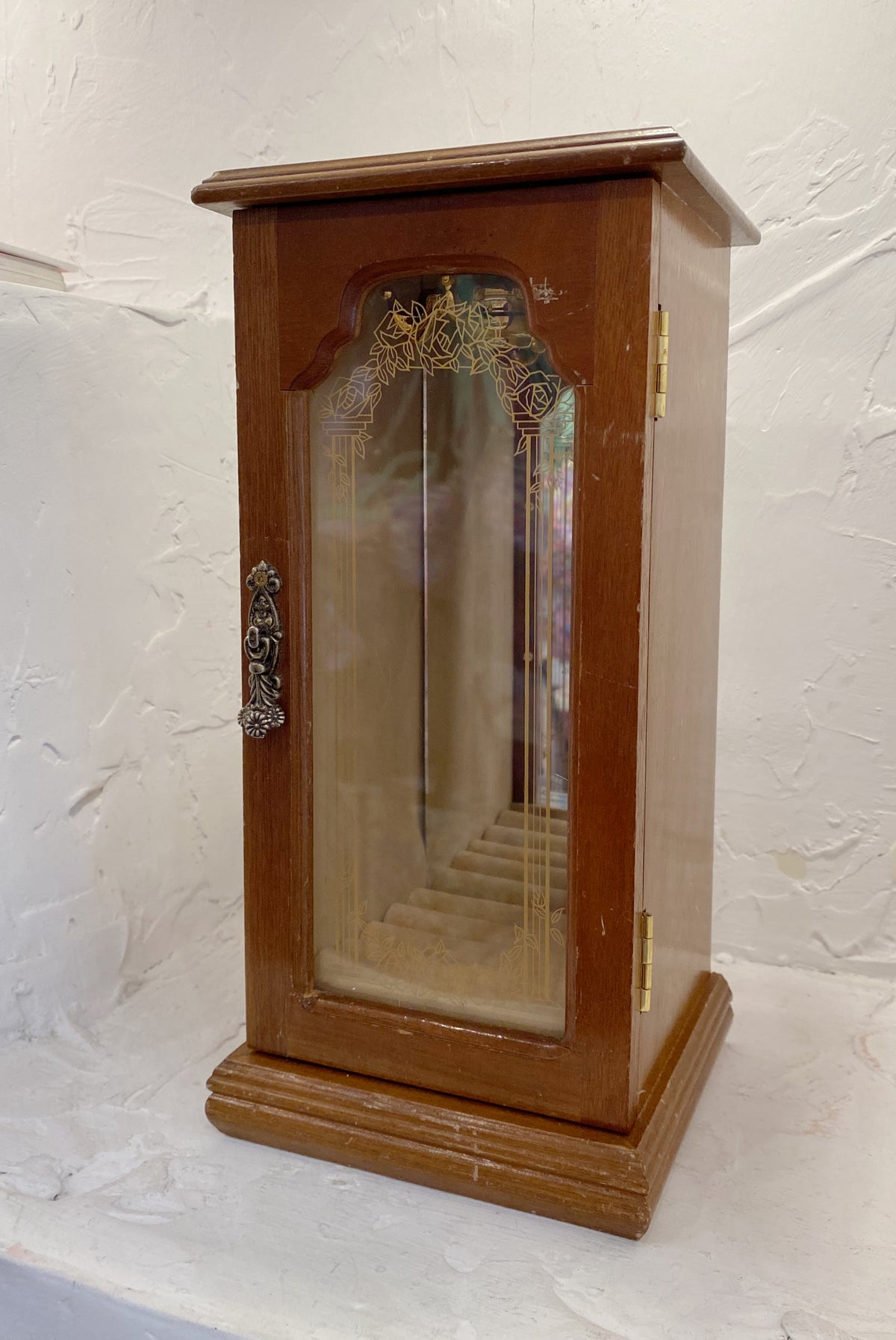 Jewelry Armoire with Necklace Carousel