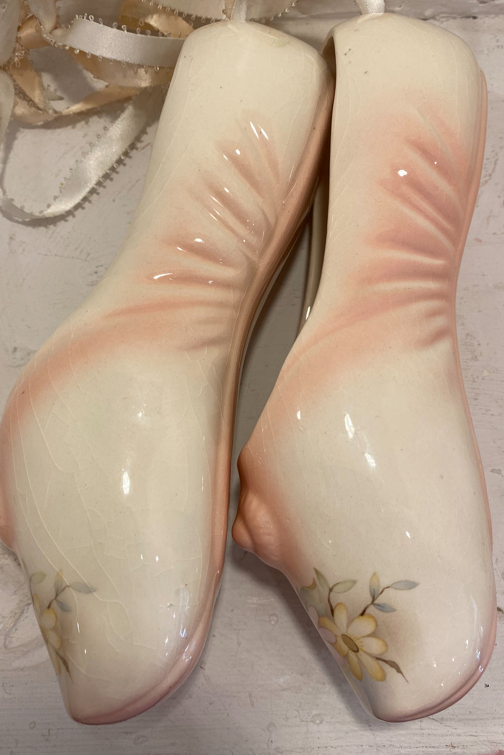 Wall Hanging Ceramic Ballet Slippers