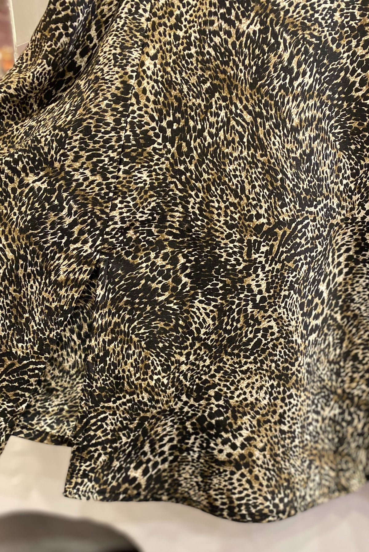 Cheetah Print Satin Slip Dress