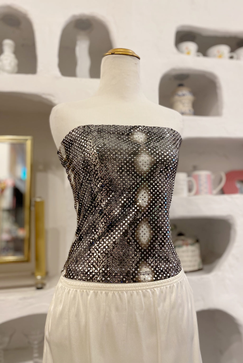 Snake Print Disco Tube Top