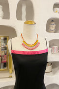 Multicolour Beaded Bib Necklace