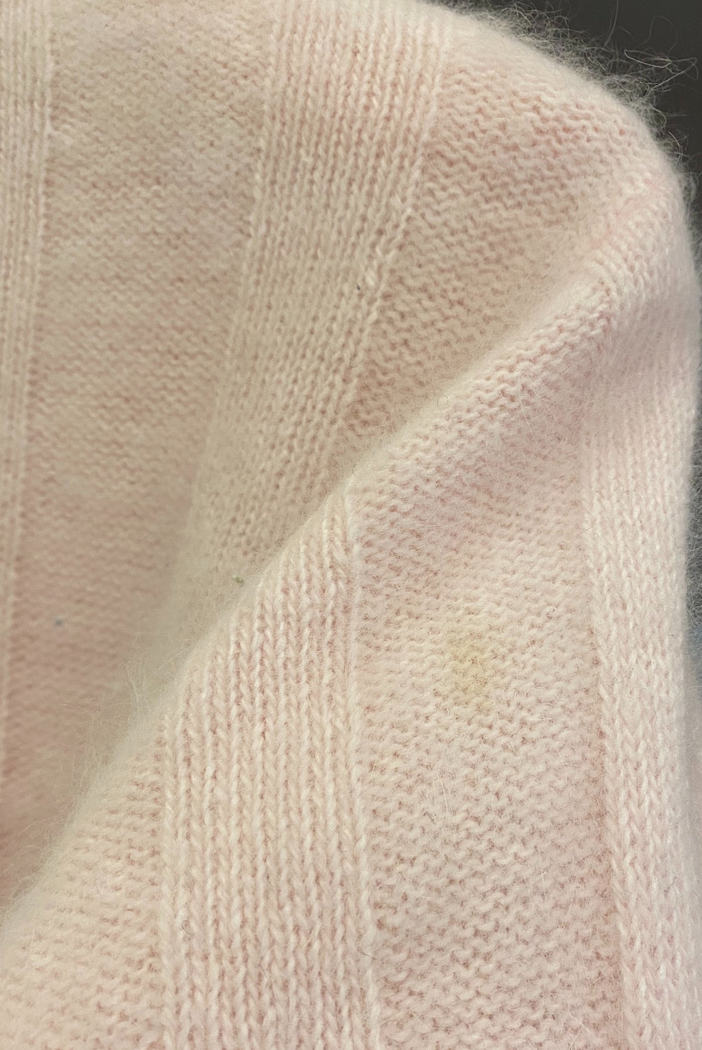 Light Pink Beaded Angora Cardigan