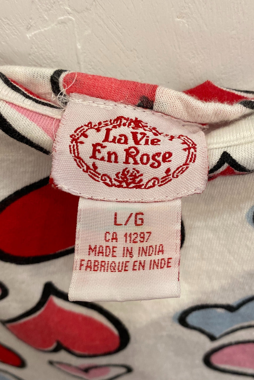 Heart Print Cotton PJ Dress