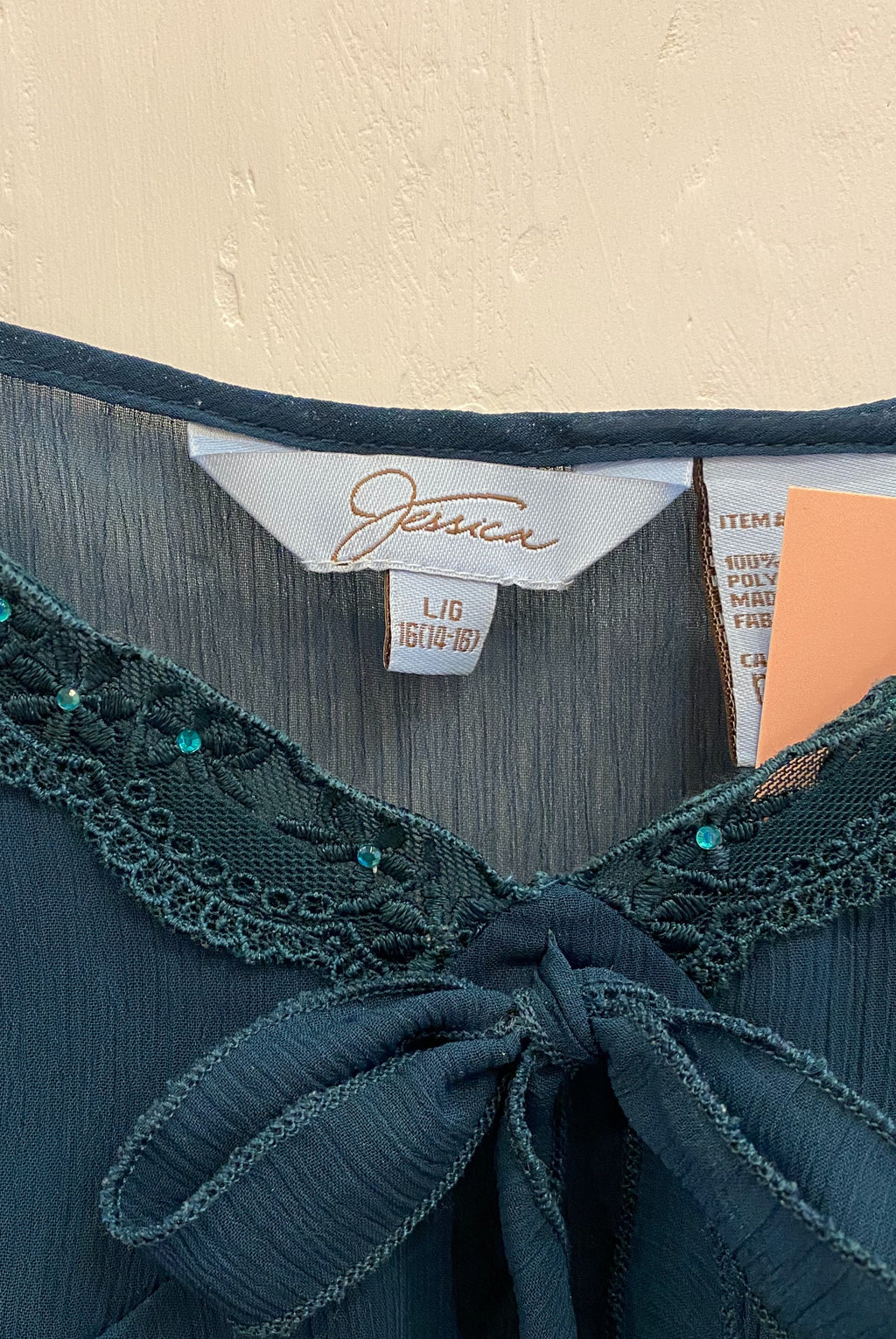 Dark Teal Chiffon Babydoll Dress
