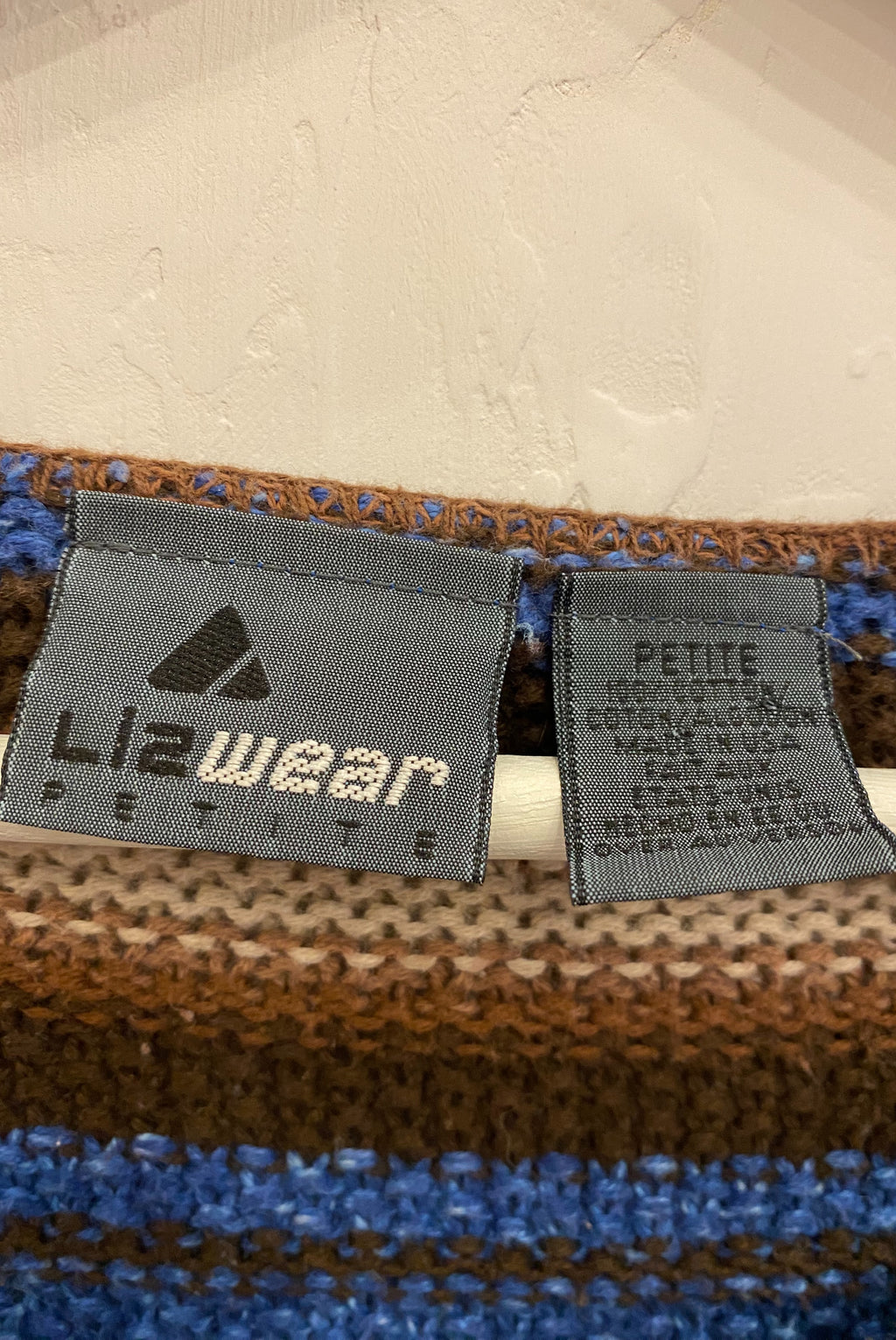 Blue & Brown Striped Cotton Sweater