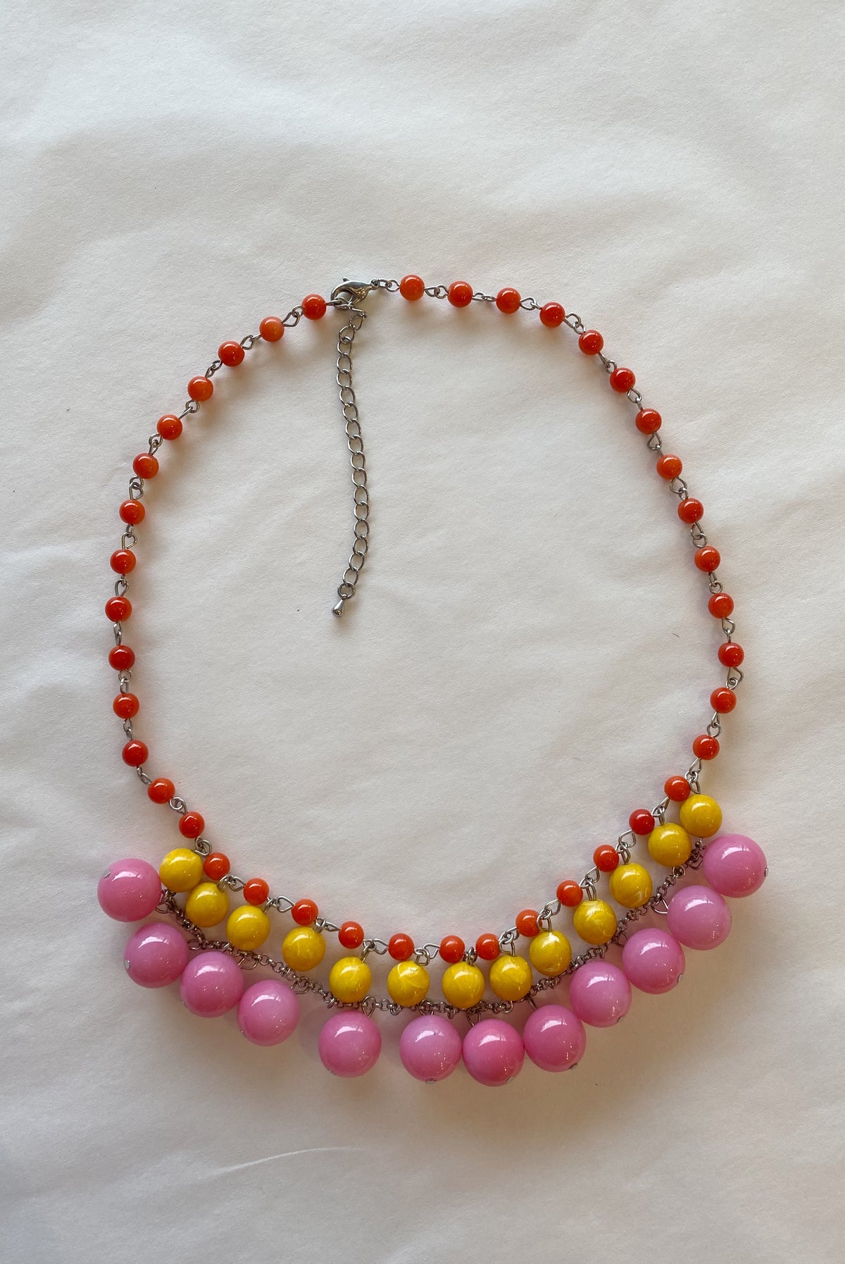 Multicolour Beaded Bib Necklace