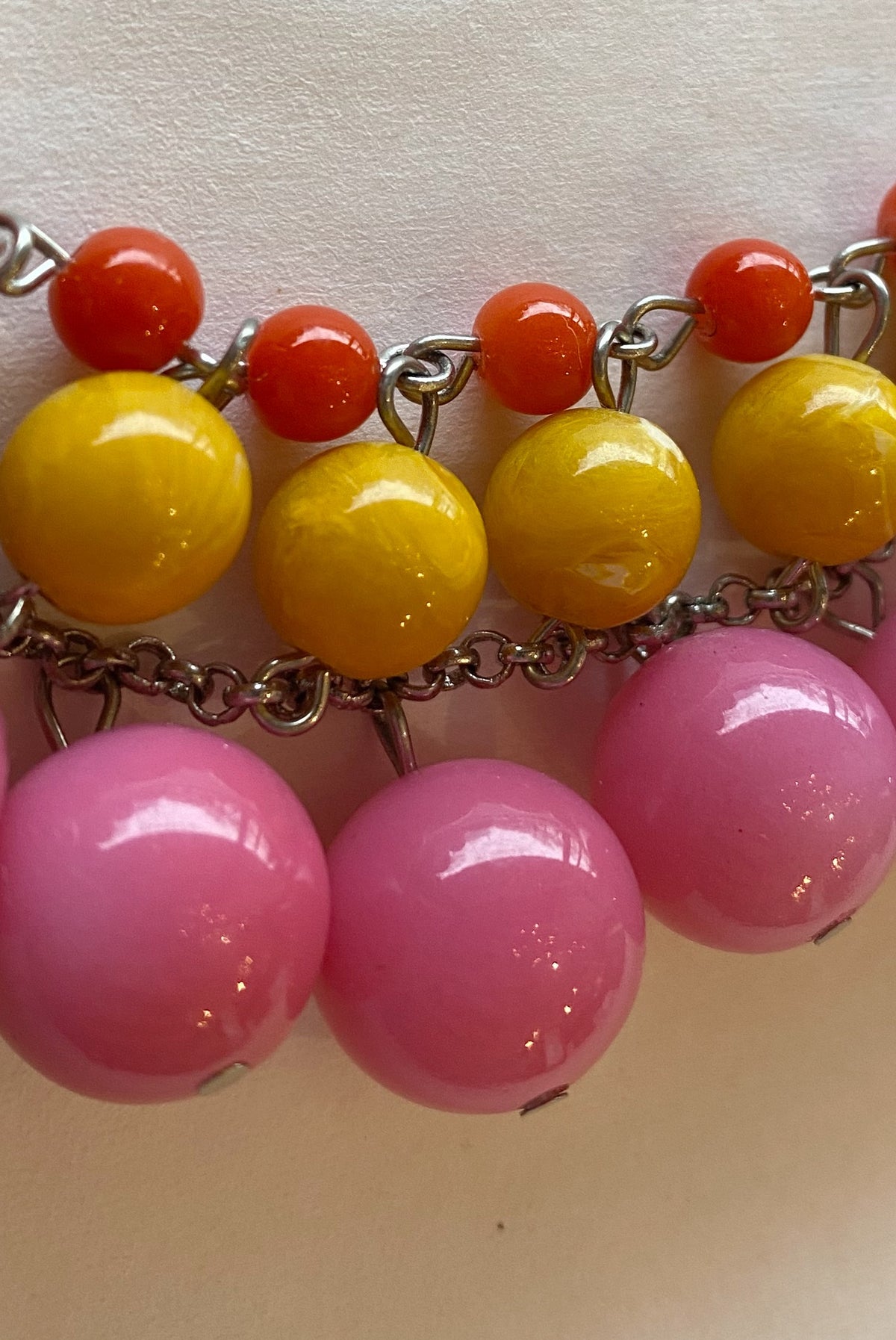 Multicolour Beaded Bib Necklace