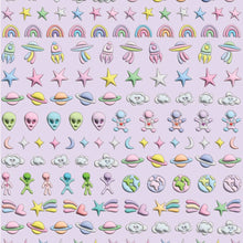 Spaced Out Nail Stickers