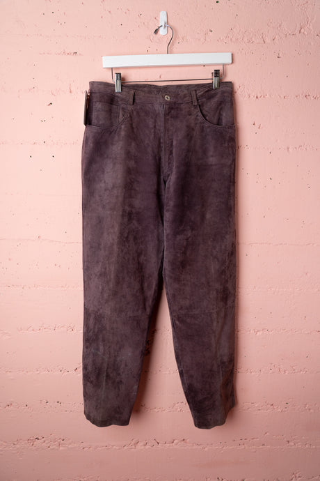 Suede Pants