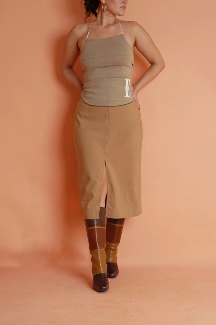Front Slit Skirt