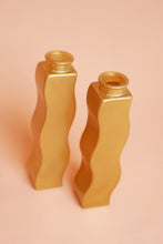 Gold Wavy Vase